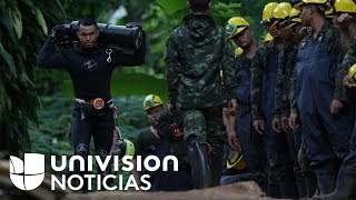 En un minuto: muere un buzo en las tareas de rescate de los 12 niños atrapados en Tailandia