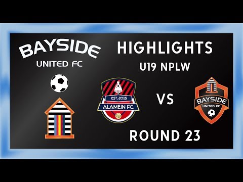 ROUND 23 2018: U19 Bayside United v Alamein FC Highlights