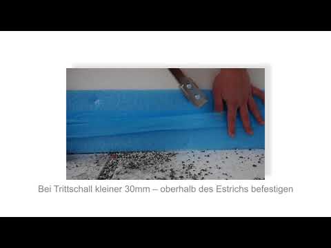 Fußbodenheizung verlegen - Kapitel 3 Randdämmstreifen