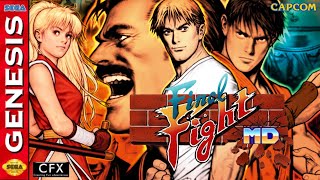 Final Fight MD Version 0.89b (Sega Genesis) Full gameplay