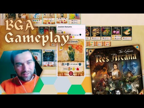 Res Arcana in Arena Mode on Board Game Arena