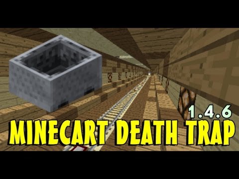 Deadly Minecart Trap! Redstone Tutorial 1.7.4