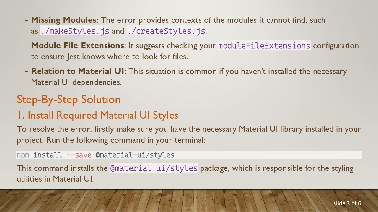 Resolving the Cannot find module 'react' Error in Jest Tests