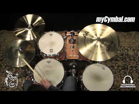Sabian 14" AA Medium Hi Hat Cymbals - Brilliant (21402B-1021315A)
