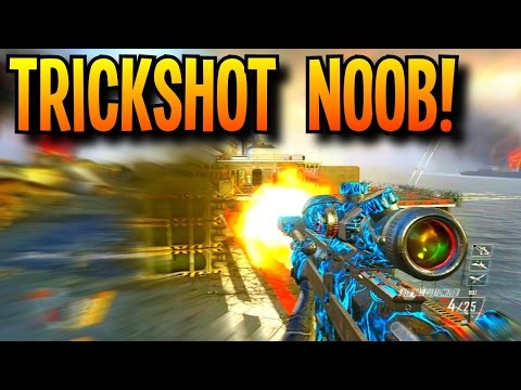 NOOB TRYING TO TRICKSHOT! (Black Ops 2)