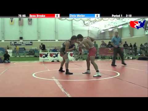 Beau Breske vs. Chris Weiler at 2013 ASICS FILA Cadet Nationals - GR