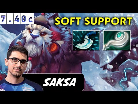 Saksa Tusk Soft Support - Dota 2 Patch 7.40c pro Player Full Gameplay