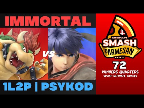 Immortal vs 1L2P  PsyKoD - Smash Ultimate Singles Winners Quarters Smash Parmesan 72 - Bowser vs Ike