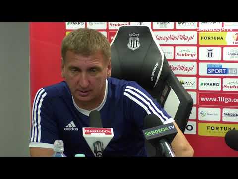 2018-08-22 Sandecja - Stomil Olsztyn 1-0 (0-0), pomeczowa konferencja