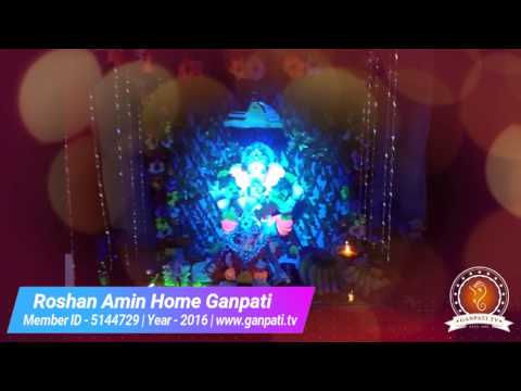Roshan Amin Home Ganpati Decoration Video