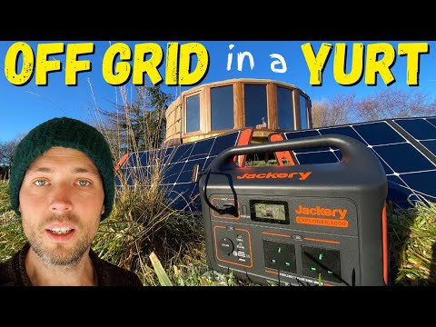 Off Grid living in a Yurt FREEZING CONDITIONS!  (Solar Power!)