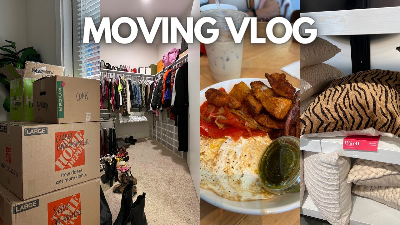 MOVING VLOG 2: Furniture Arrives, Unpacking, Organizing, Home Decor Haul, I'm Irritated | Nyla Imani