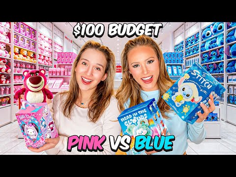 PINK VS BLUE $100 MINISO SHOPPING CHALLENGE 🩷🩵 #shopping #challenge #trend #japanese #surprise  