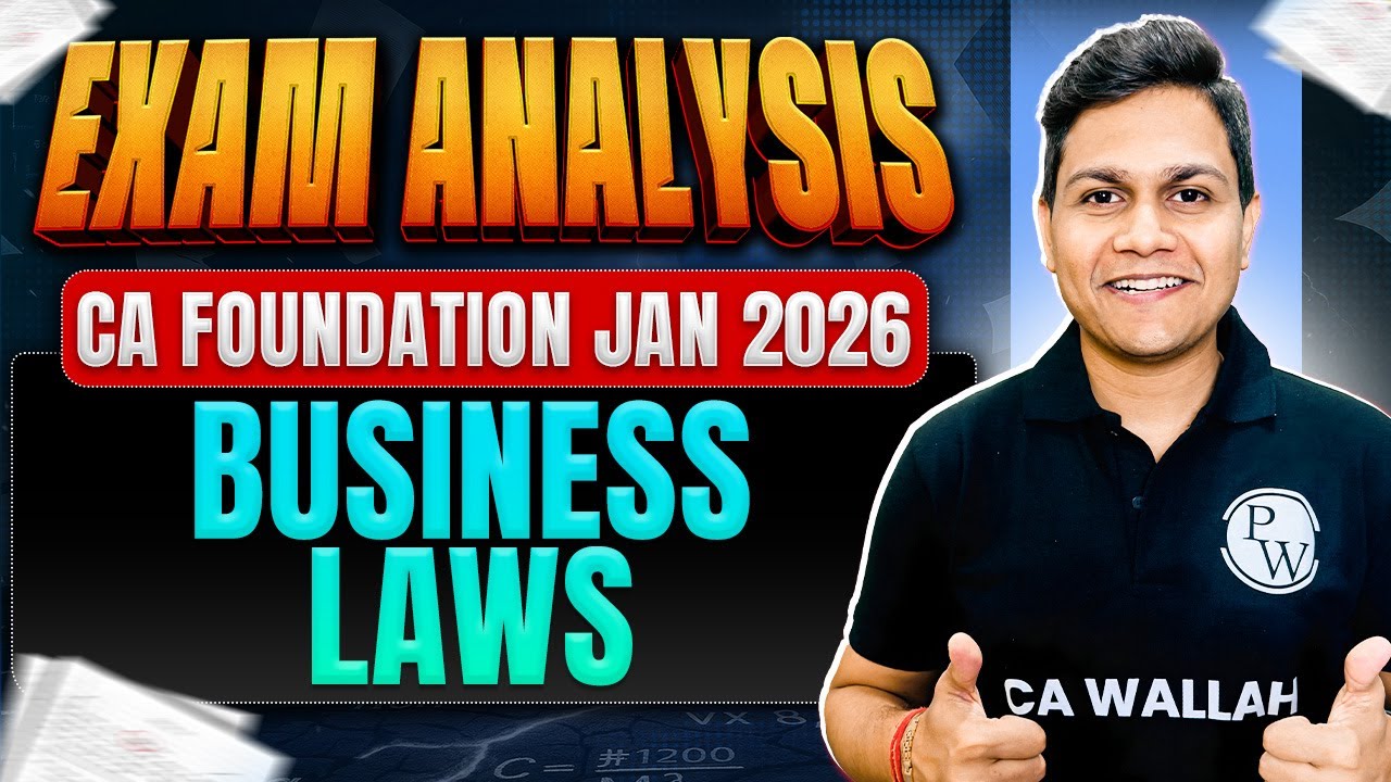 CA Foundation Business Laws: Paper Review | Exam Analysis | Jan 2026 Exams | CA Nikesh Agrawal