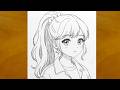 How To Draw A Pretty Anime Girl Beginner S Pencil Guide