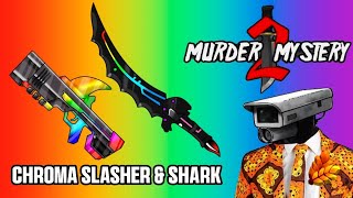 Murder Mystery 2 Chroma Slasher & Shark Gameplay!!