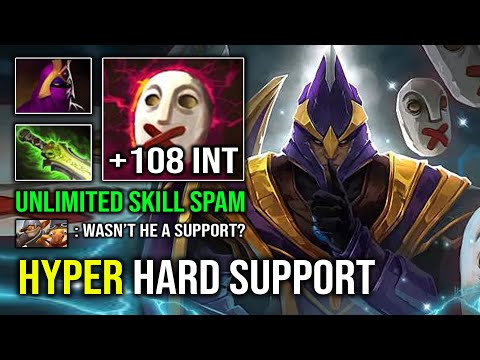 WTF +106 Perma INT Buff Hyper Support Silencer | NEW Most Broken Hard Support 7.32e Dota 2
