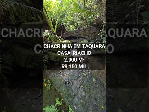 [1201] CHACRINHA EM TAQUARA 2.000 M², CASA C/ 2 QUARTOS, RIACHO, POÇO ARTESIANO R$ 150 MIL AC CARRO