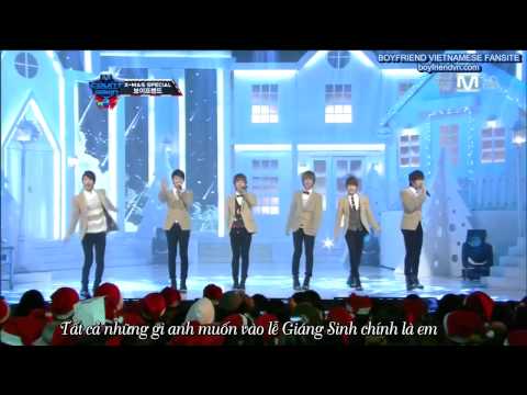 [BFVN Vietsub] 111222 Mnet M!Countdown X-MAS Special - BoyFriend All I Want For Christmas Is You