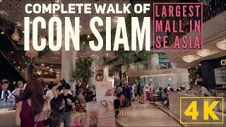 IconSiam Complete Walk in 4K! Largest Mall in SE Asia, 4th Largest In the World