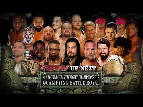 Batalla Real oportunidad Campeonato Mundial Pesado de WWE - WWE Raw 16/06/2014 (En Español)