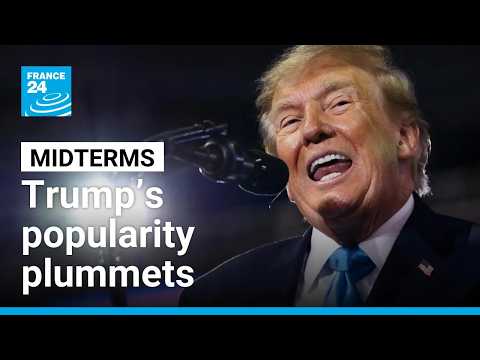 US midterm elections: Trump approval rating falls to new low