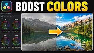 How to make color boost in Davinci Resolve