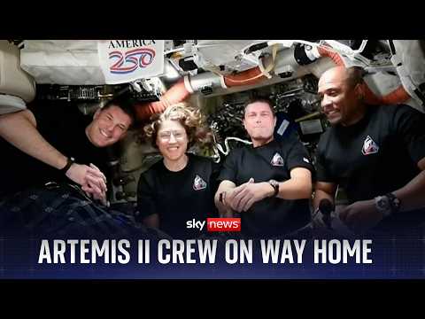 Artemis II crew on way home after record-breaking night