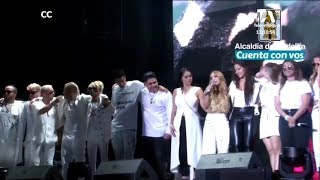 Emotivo adiós a Legarda, más de 10 mil jóvenes reunidos en torno a mensajes de amor