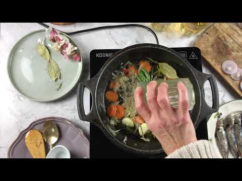 SARDINEN in eingelegter Sauce Escabeche und Brot