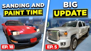 Ep. 18 C5 Corvette & Ep. 5 Duramax - Sanding and Paint and Big Update for the GMC 2500