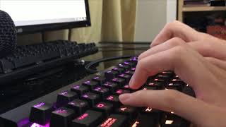 CORSAIR K65 LUX RGB 赤軸キーボード　タイピング音【ASMR】
