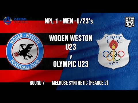 NPL1 Men - U23 - Capital Football  - ROUND 7 - Woden Weston U23 vs Canberra Olympic U23