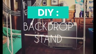 $13 DIY Backdrop Stand for Video and Photography