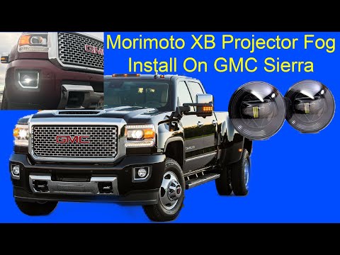 Morimoto XB LED Projector Fog Light Install on GMC Sierra