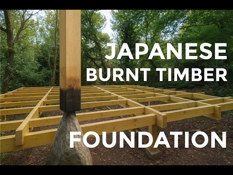 Japanese timber Stone foundation (Tsukaishi kiso)