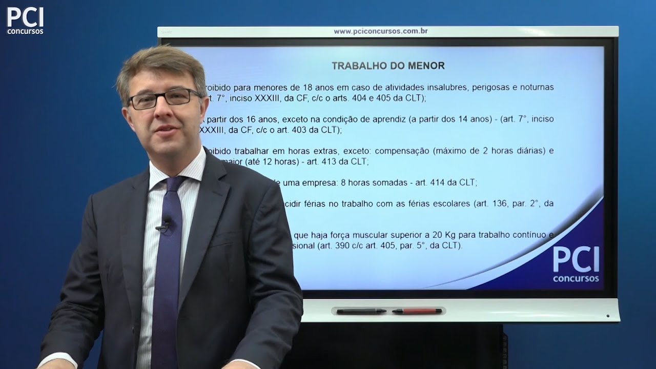 Aula 43 - Trabalho do Menor - Trabalho da Mulher