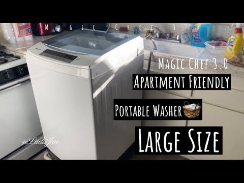 Magic Chef Portable Washer 3.0 #portablewashingmachine #apartmentfriendly #large-washer