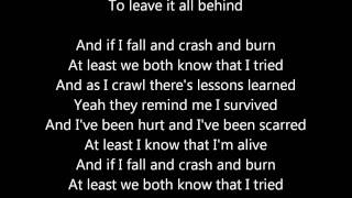 &quot;Crash and Burn&quot; by Lifehouse Studio Version WITH lyrics
