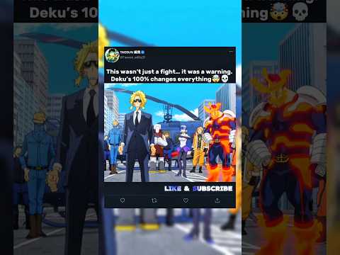 Deku Breaks Limits – Dark Might vs 100% One for All🔥☠️ #myheroacademia #allmight #oneforall #mha