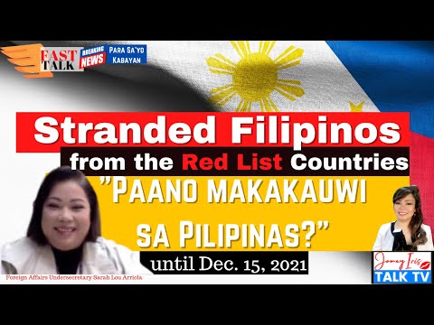 Stranded Pinoys from Red List Countries | Paano makakauwi sa Pilipinas?