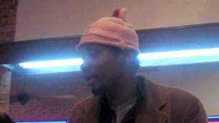 CHARLES HAMILTON vs SERIOUS JONES 2010 inside FIGS barbershop in HARLEM