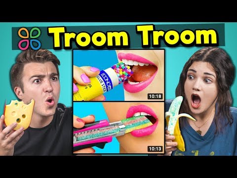 College Kids React To And Try 3 Troom Troom Crafts (Do They Work?) Video