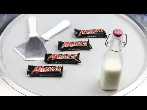 ASMR - Mars Bar Ice Cream [How to make Mars Chocolate Ice Cream] No Talkin