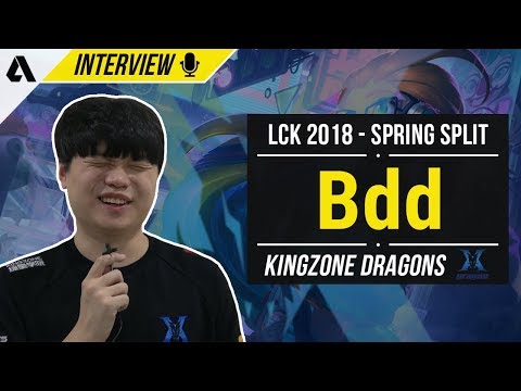Kingzone DragonX Bdd on how he got his name, current mid meta, and thoughts on Teddy | LCK 2018