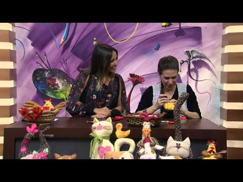 Mulher.com 02/05/2014 Jeane Luchtenberg - Cesta pão galinha Parte 2/2