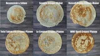 Crêpes Maker / Pfanne Test - 3 Varianten - 6 Produkte