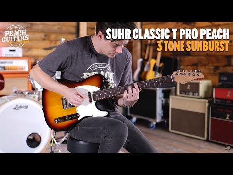 No Talking...Just Tones | Suhr Classic T Pro Peach LTD - 3 Tone Sunburst - Roasted Maple/Rosewood