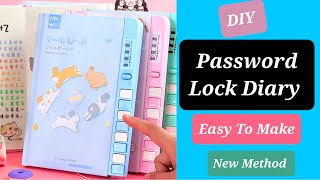 DIY Password Lock Diary at home/ How to make Lock Diary/ DIY Secret Lock notebook/ Password Diary