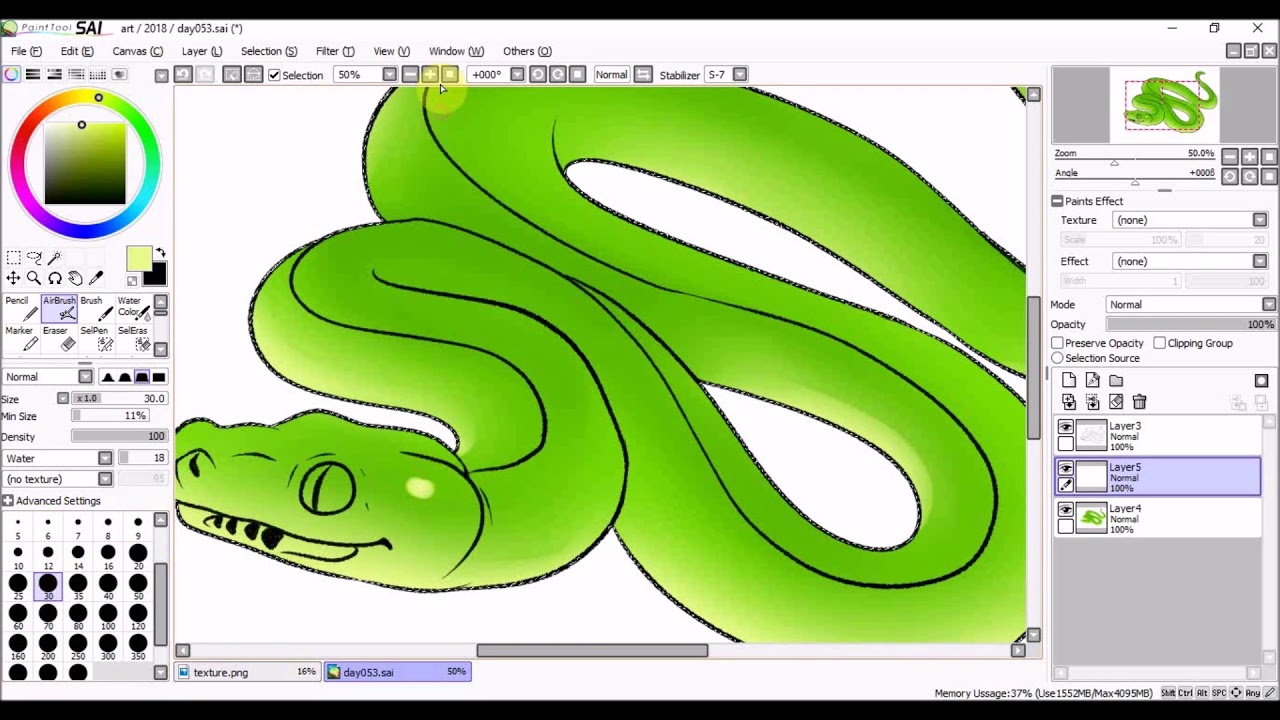 Daily Drawing 053 | Green Tree Python